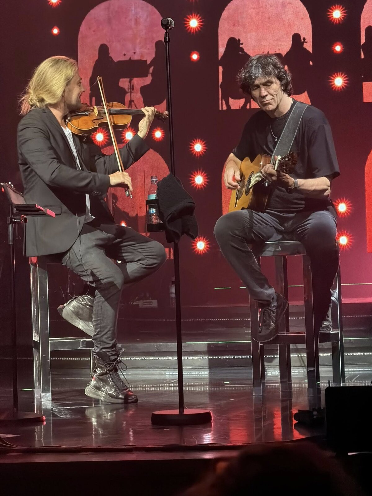 David Garrett on stage with the band &mdash; first concert, Mein Schiff 1, 29 April 2026