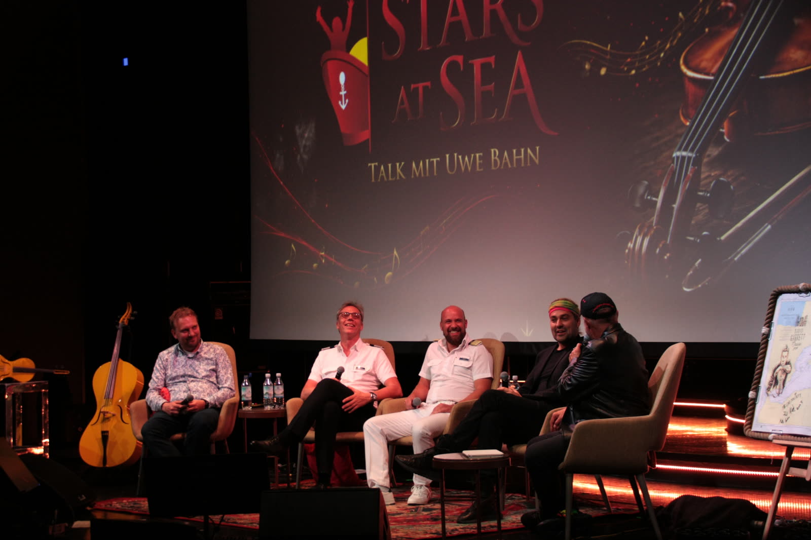 Stars at Sea &mdash; Talk mit Uwe Bahn, on-board panel with David Garrett, Mein Schiff 1, April 2026 &middot; photographed by Ania Borkowska & Viola Turska