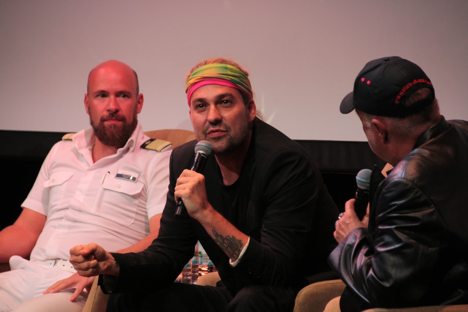 Stars at Sea &mdash; Talk mit Uwe Bahn, on-board panel with David Garrett, Mein Schiff 1, April 2026 &middot; photographed by Ania Borkowska & Viola Turska