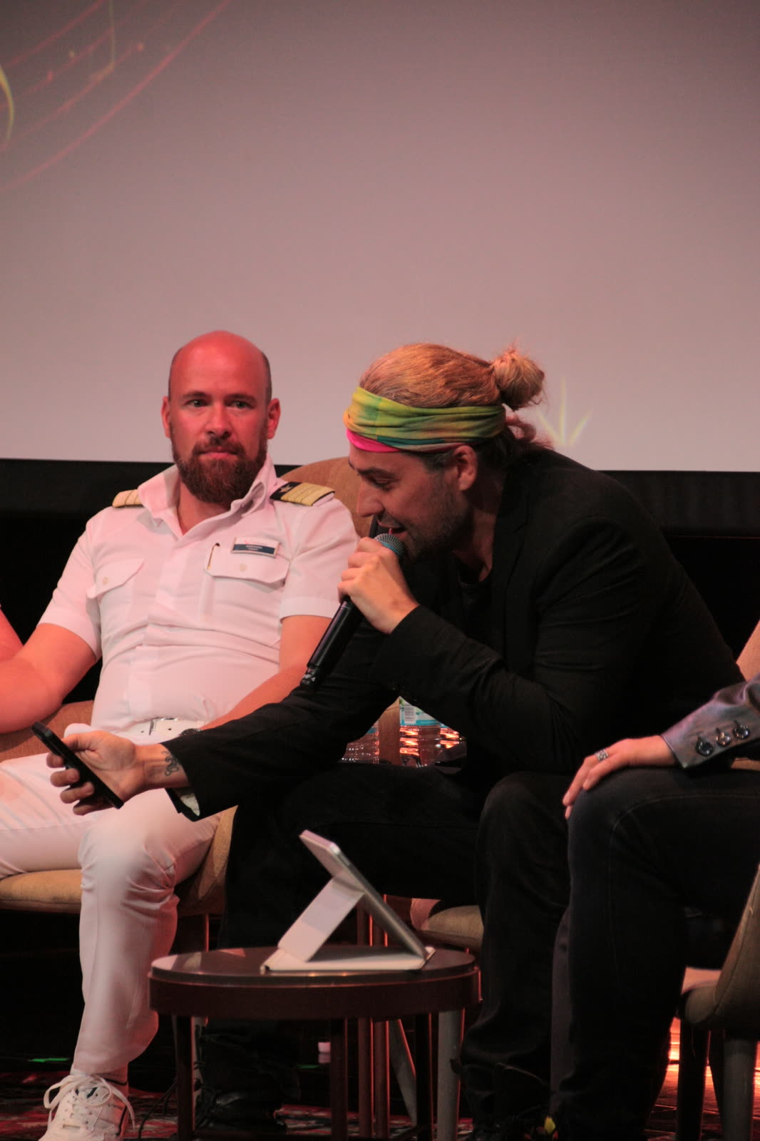 Stars at Sea &mdash; Talk mit Uwe Bahn, on-board panel with David Garrett, Mein Schiff 1, April 2026 &middot; photographed by Ania Borkowska & Viola Turska