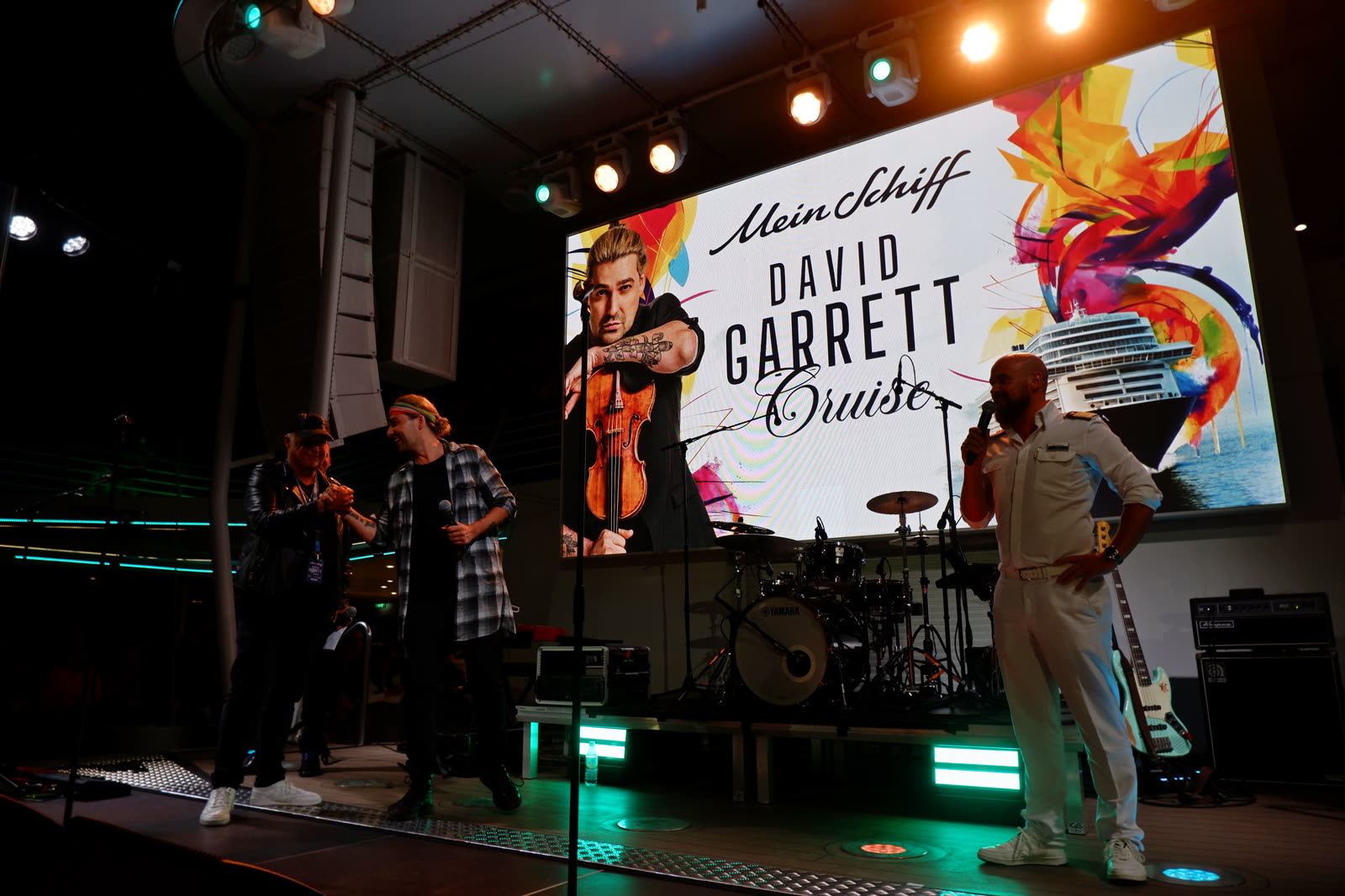 Welcome night on Mein Schiff 1 &mdash; David Garrett Cruise, April 2026 &middot; photographed by Ania Borkowska & Viola Turska