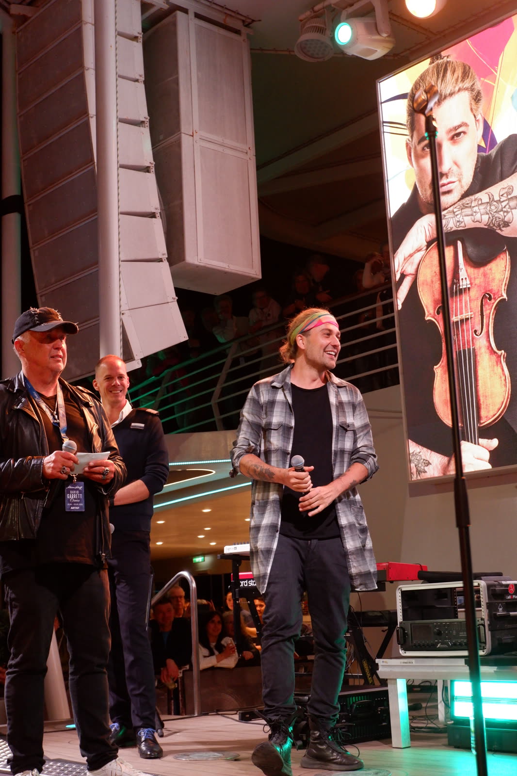 Welcome night on Mein Schiff 1 &mdash; David Garrett Cruise, April 2026 &middot; photographed by Ania Borkowska & Viola Turska