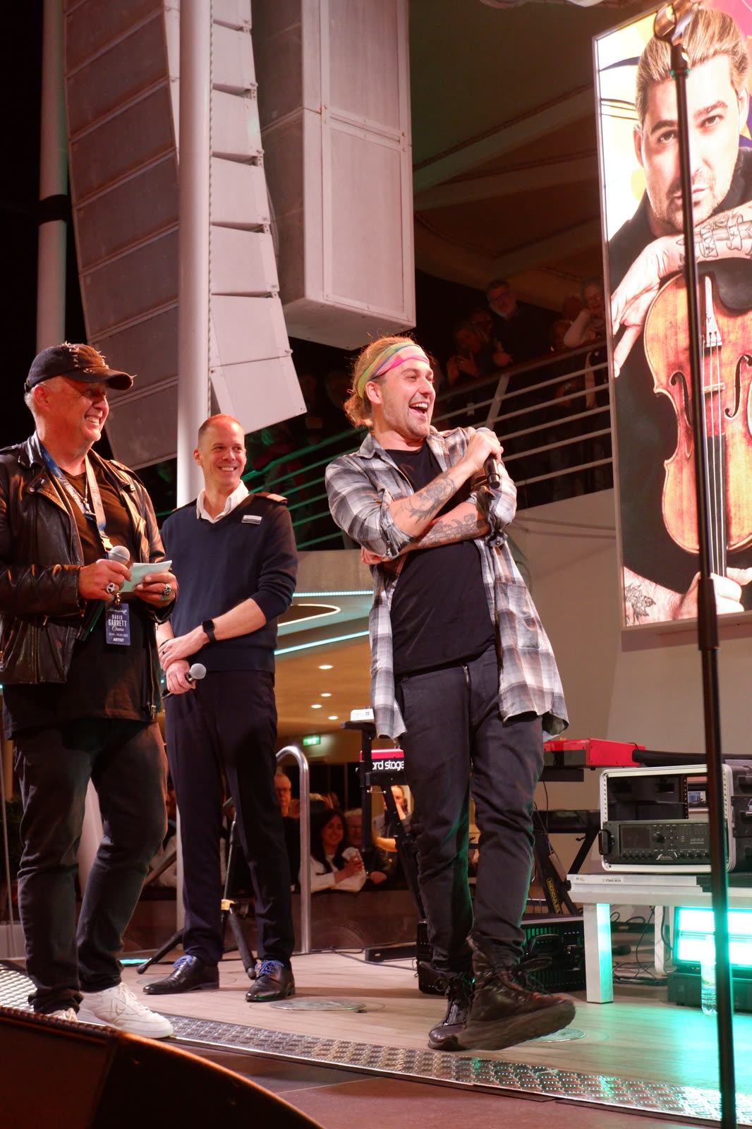 Welcome night on Mein Schiff 1 &mdash; David Garrett Cruise, April 2026 &middot; photographed by Ania Borkowska & Viola Turska