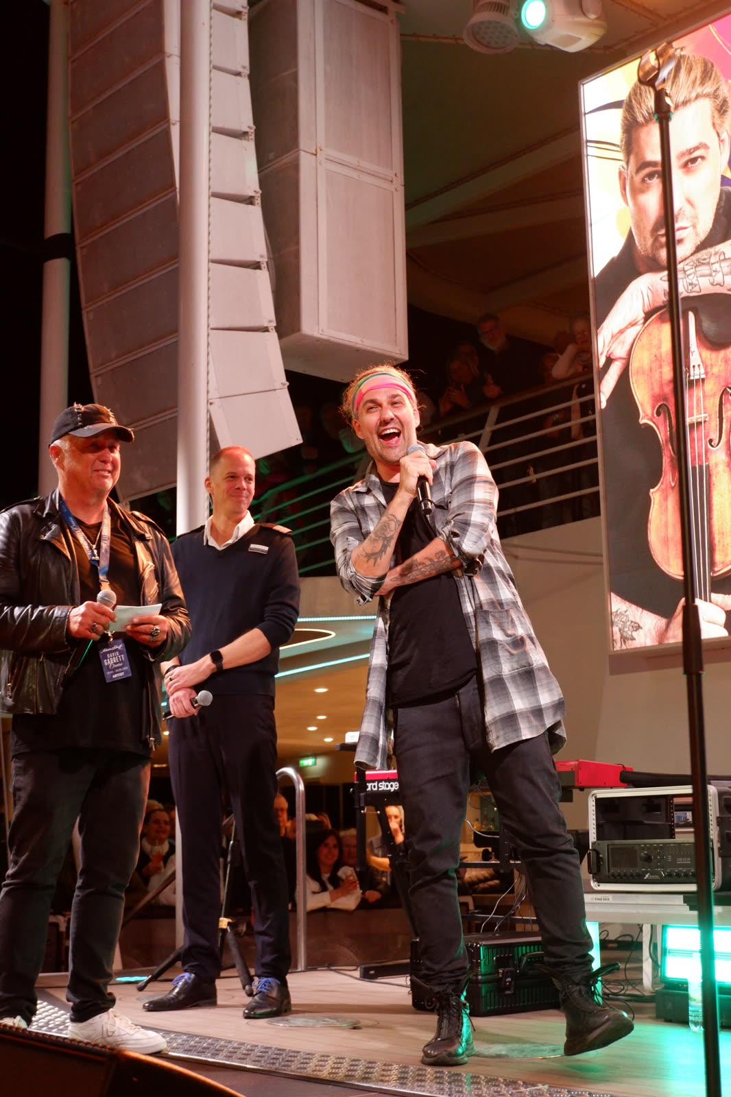 Welcome night on Mein Schiff 1 &mdash; David Garrett Cruise, April 2026 &middot; photographed by Ania Borkowska & Viola Turska