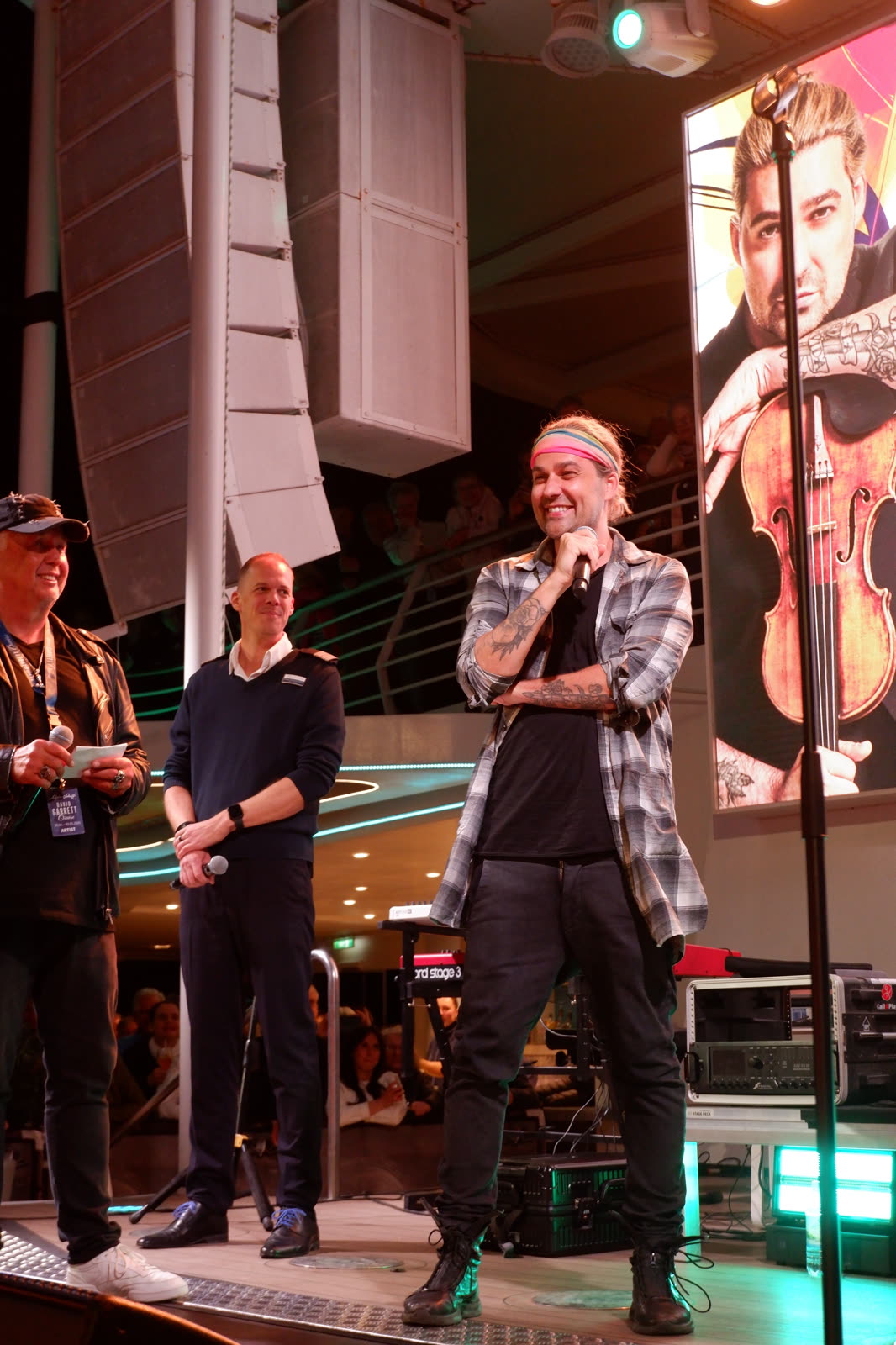 Welcome night on Mein Schiff 1 &mdash; David Garrett Cruise, April 2026 &middot; photographed by Ania Borkowska & Viola Turska