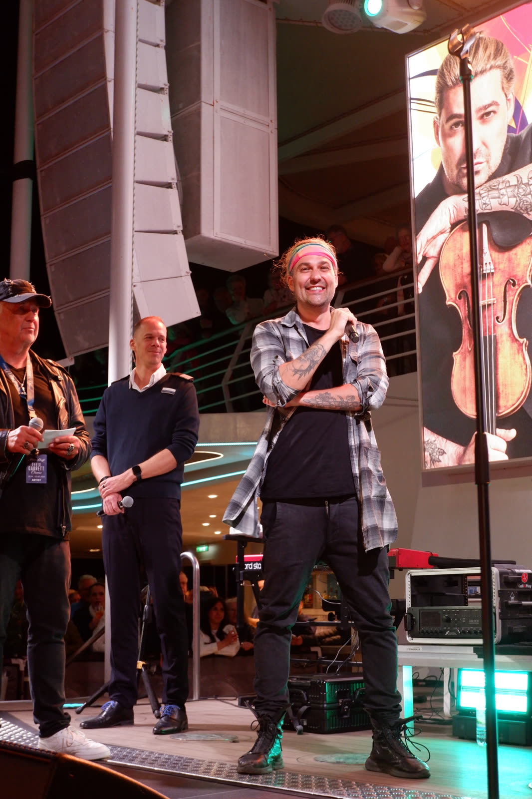 Welcome night on Mein Schiff 1 &mdash; David Garrett Cruise, April 2026 &middot; photographed by Ania Borkowska & Viola Turska