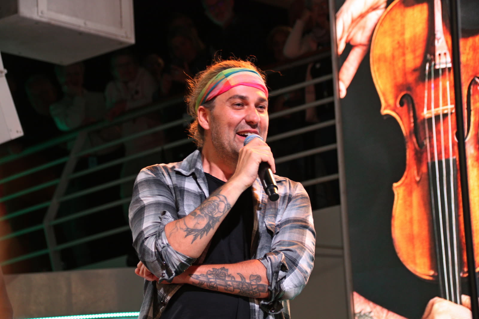 Welcome night on Mein Schiff 1 &mdash; David Garrett Cruise, April 2026 &middot; photographed by Ania Borkowska & Viola Turska
