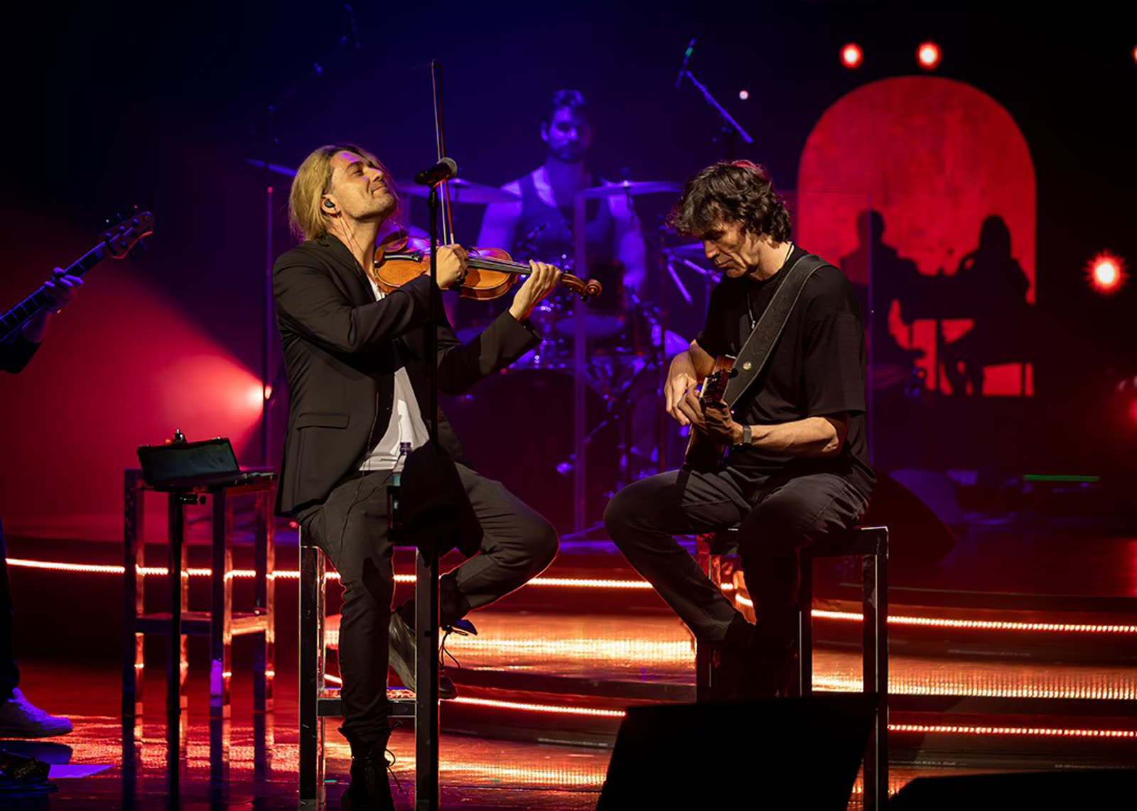David Garrett on stage &mdash; first concert, Mein Schiff 1, 29 April 2026 &middot; photographed by Wiola Janoschek