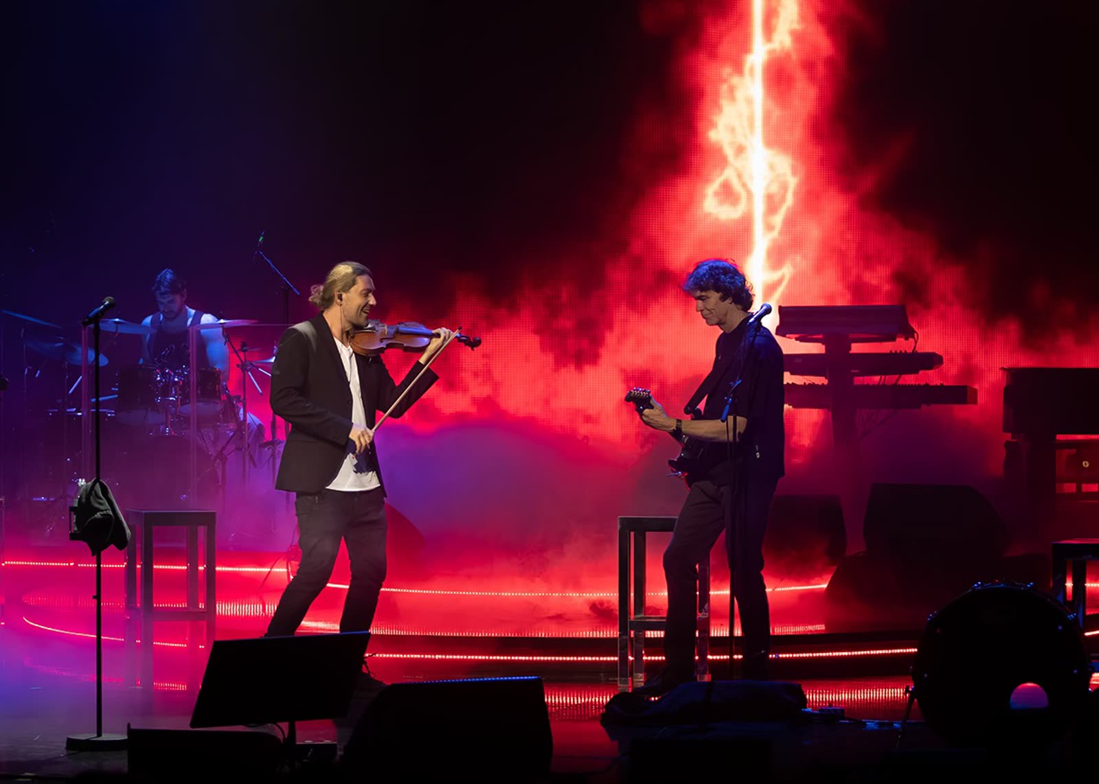 David Garrett on stage &mdash; first concert, Mein Schiff 1, 29 April 2026 &middot; photographed by Wiola Janoschek