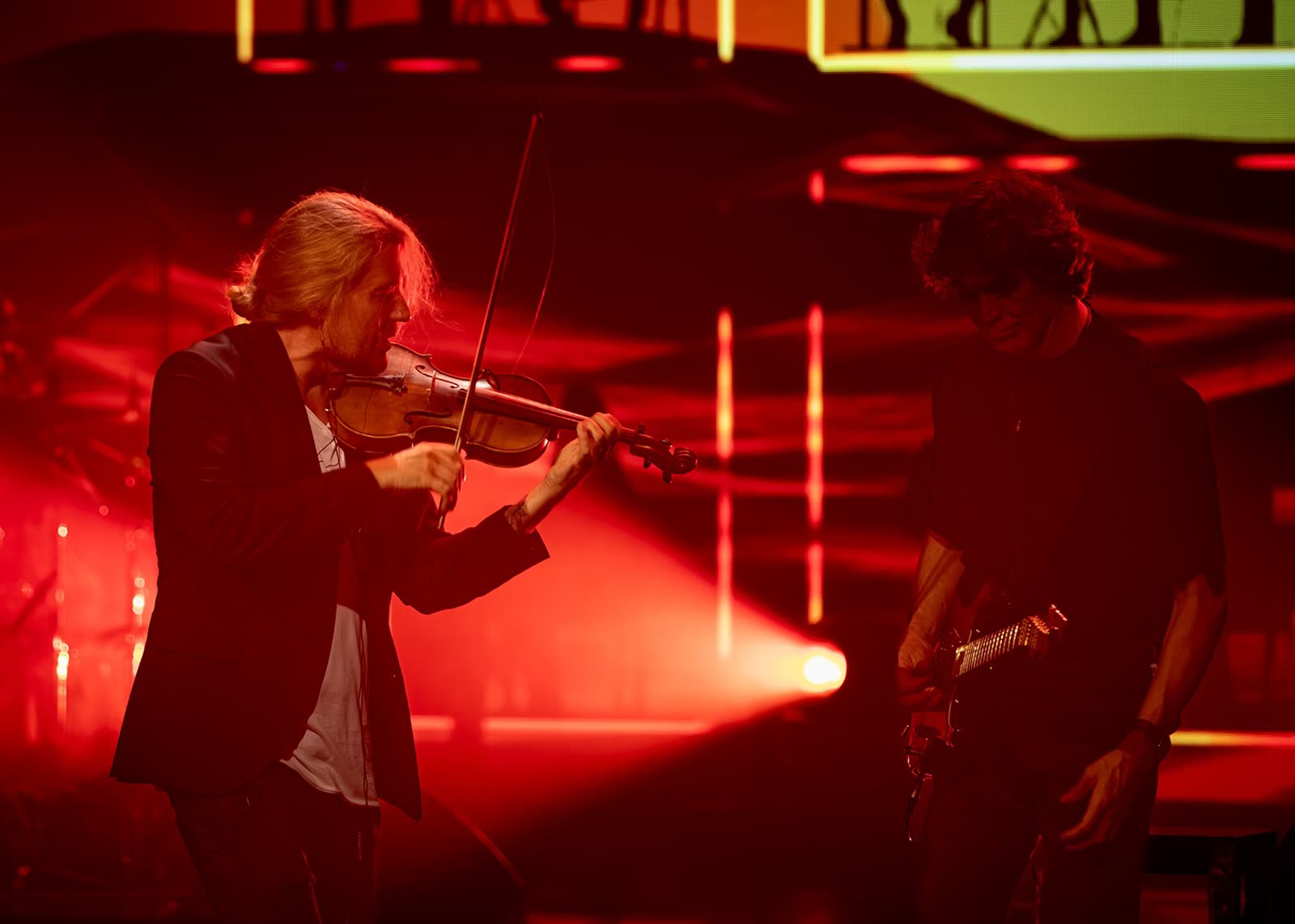 David Garrett on stage &mdash; first concert, Mein Schiff 1, 29 April 2026 &middot; photographed by Wiola Janoschek