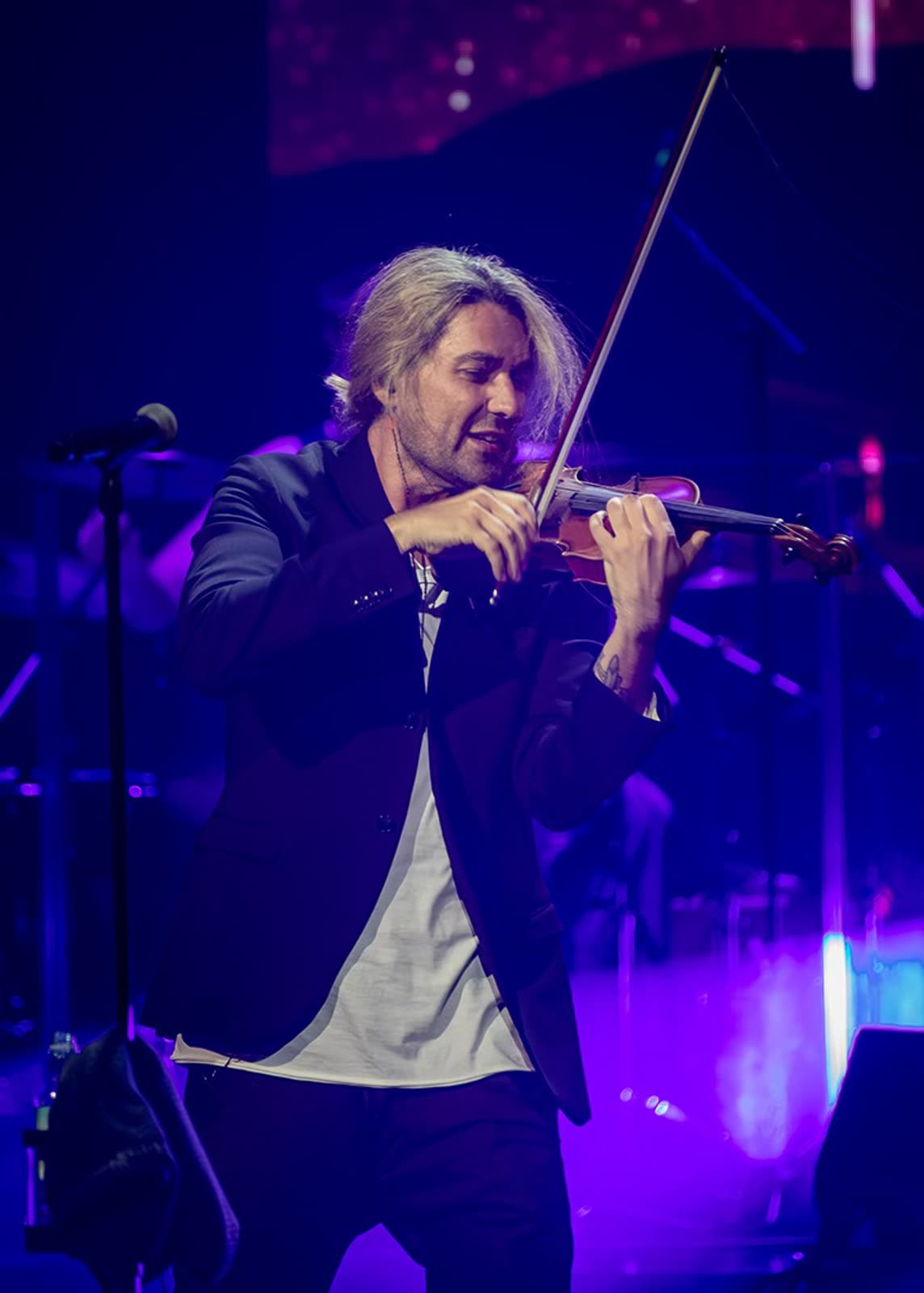 David Garrett on stage &mdash; first concert, Mein Schiff 1, 29 April 2026 &middot; photographed by Wiola Janoschek