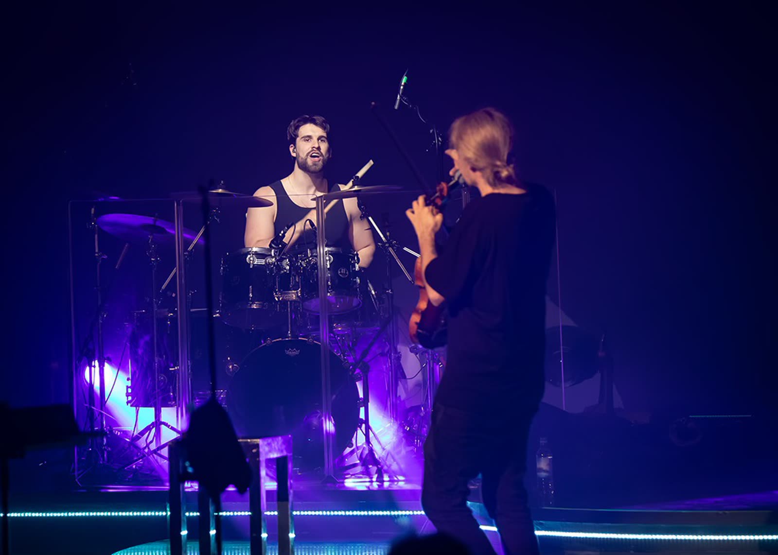 David Garrett on stage &mdash; first concert, Mein Schiff 1, 29 April 2026 &middot; photographed by Wiola Janoschek
