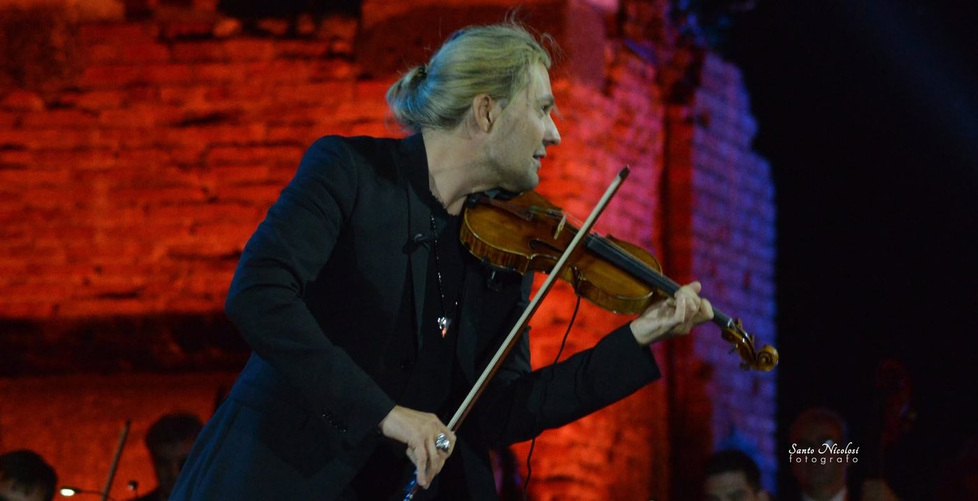 David Garrett — ICONIC at Teatro Antico di Taormina, 18 June 2023 — photo by Santo Nicolosi