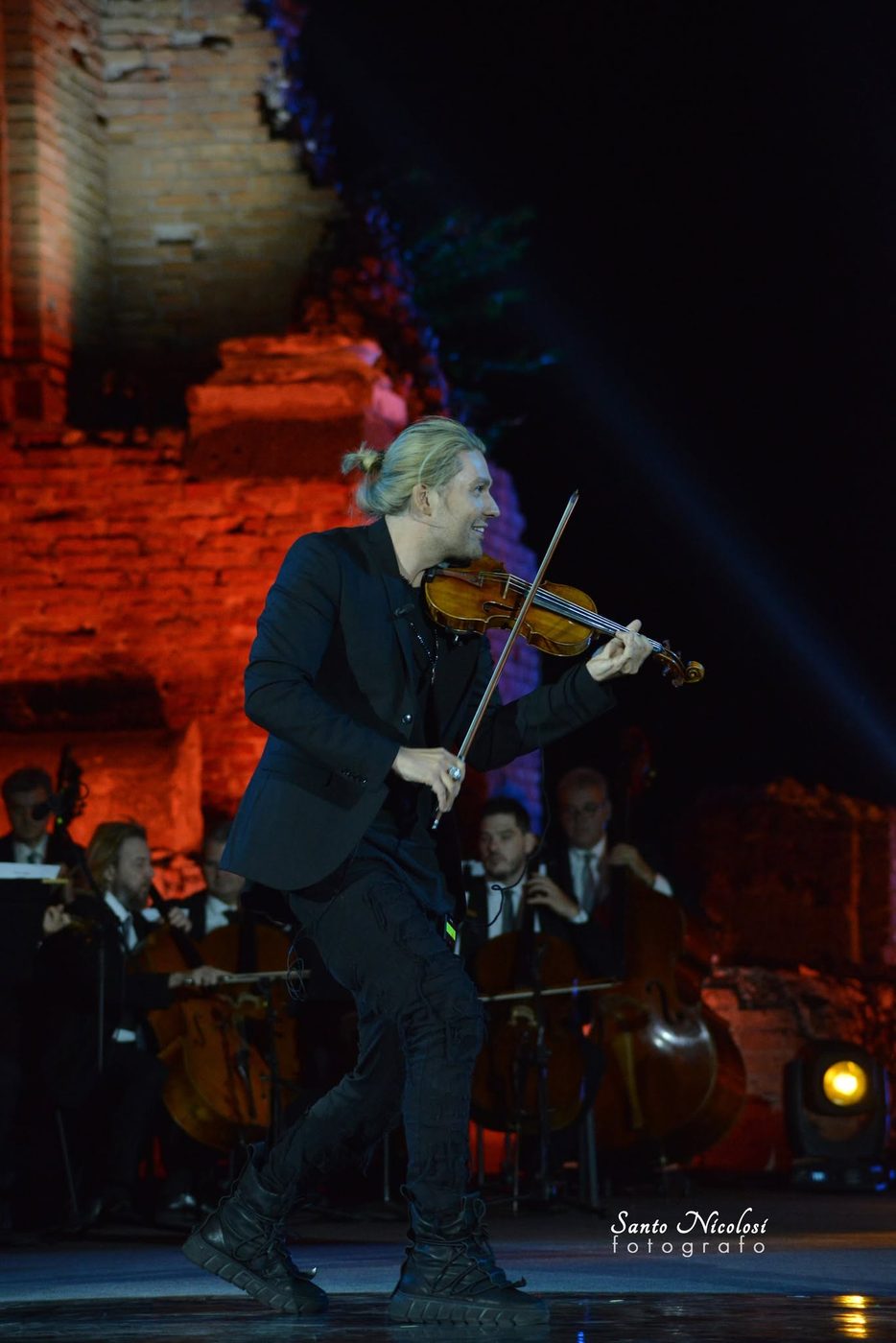 David Garrett — ICONIC at Teatro Antico di Taormina, 18 June 2023 — photo by Santo Nicolosi