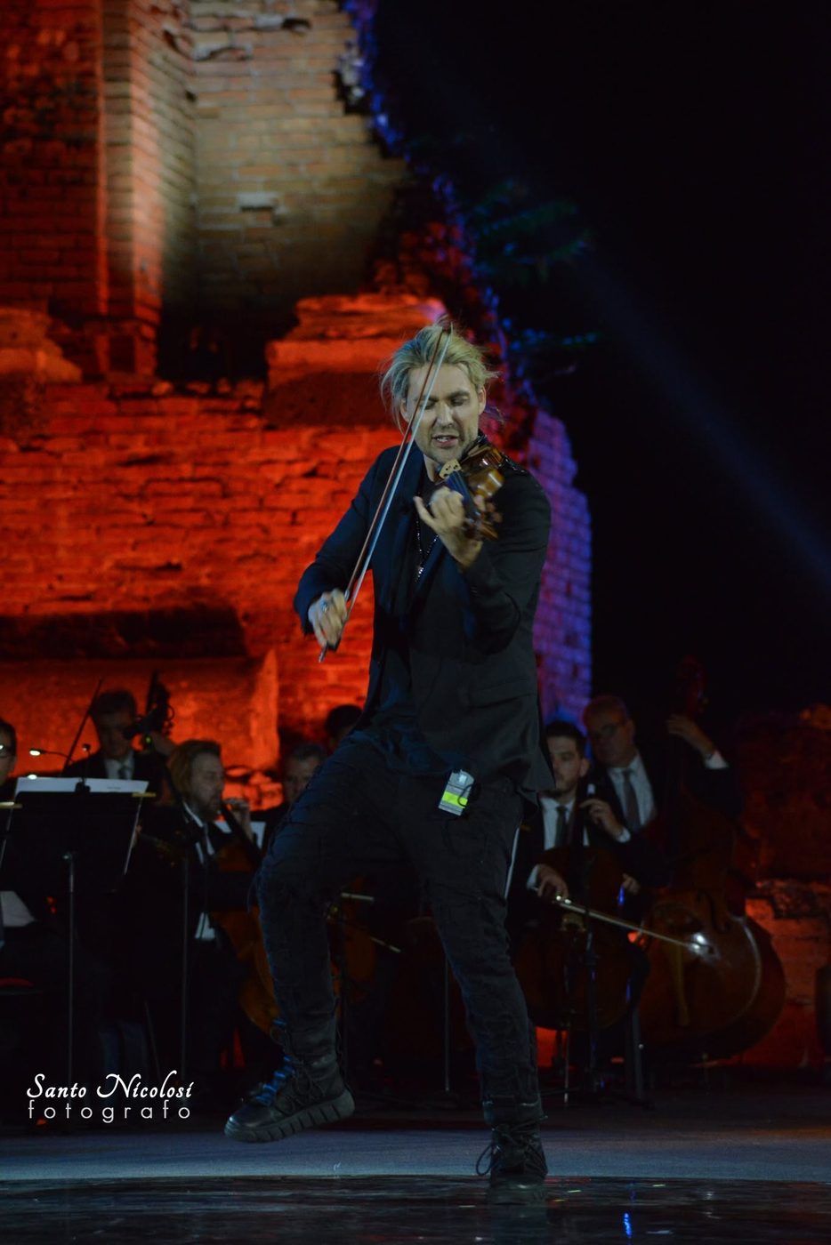 David Garrett — ICONIC at Teatro Antico di Taormina, 18 June 2023 — photo by Santo Nicolosi