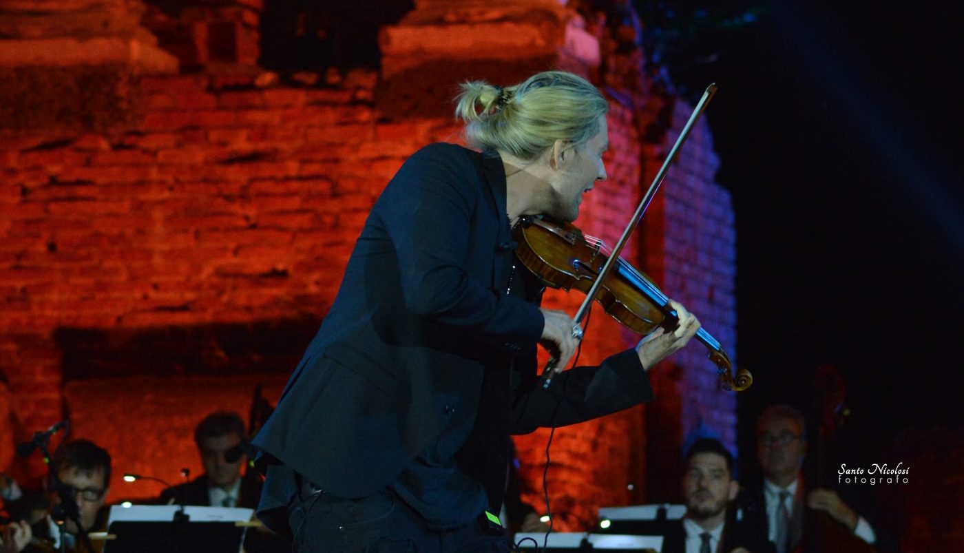 David Garrett — ICONIC at Teatro Antico di Taormina, 18 June 2023 — photo by Santo Nicolosi
