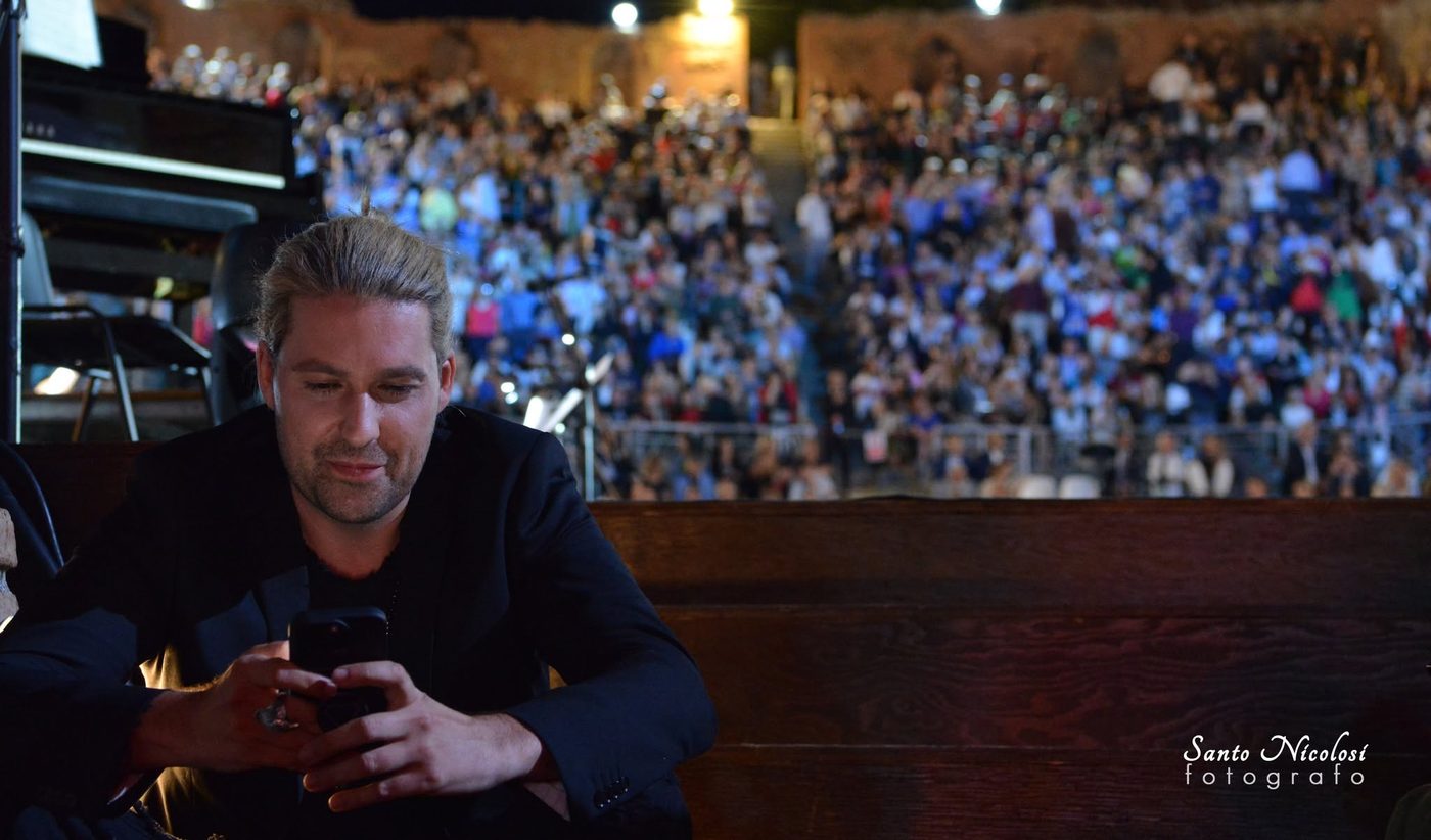 David Garrett — ICONIC at Teatro Antico di Taormina, 18 June 2023 — photo by Santo Nicolosi