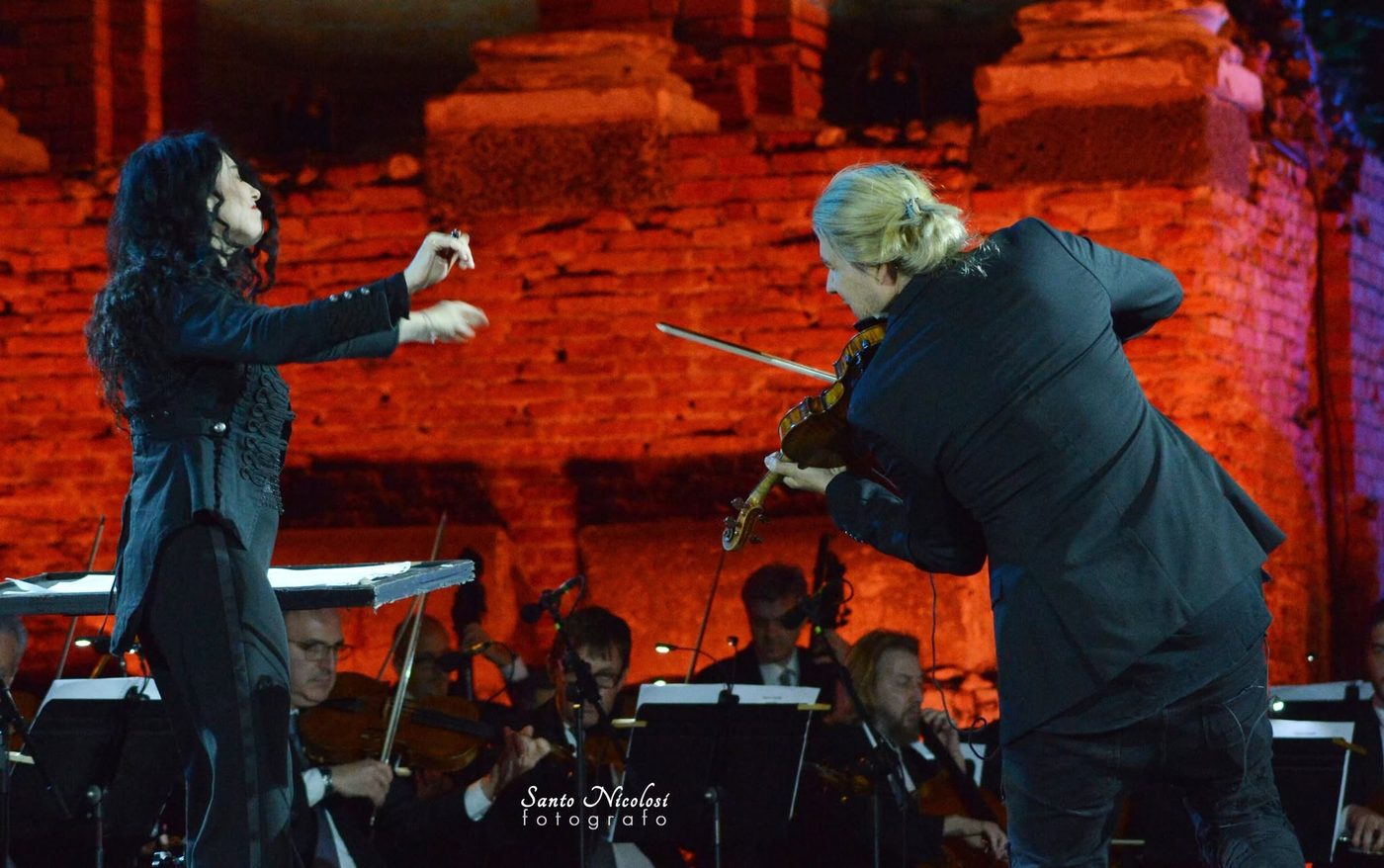 David Garrett — ICONIC at Teatro Antico di Taormina, 18 June 2023 — photo by Santo Nicolosi