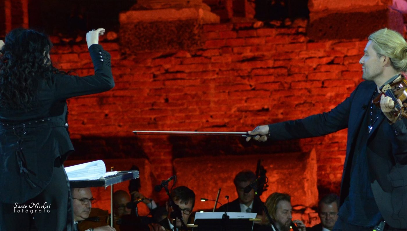 David Garrett — ICONIC at Teatro Antico di Taormina, 18 June 2023 — photo by Santo Nicolosi