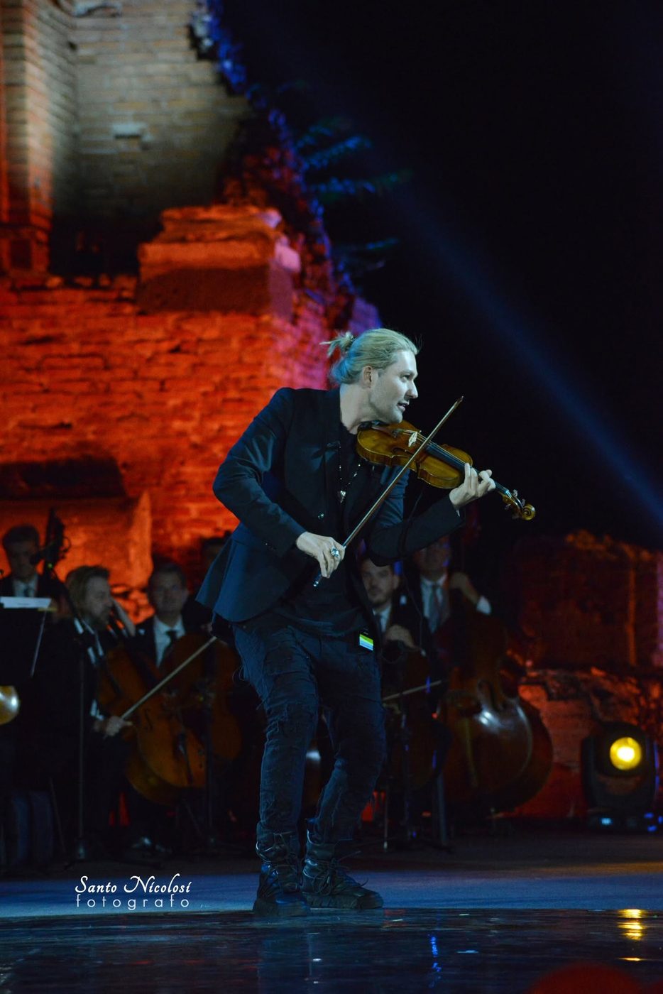 David Garrett — ICONIC at Teatro Antico di Taormina, 18 June 2023 — photo by Santo Nicolosi