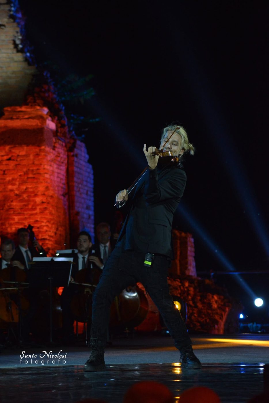 David Garrett — ICONIC at Teatro Antico di Taormina, 18 June 2023 — photo by Santo Nicolosi