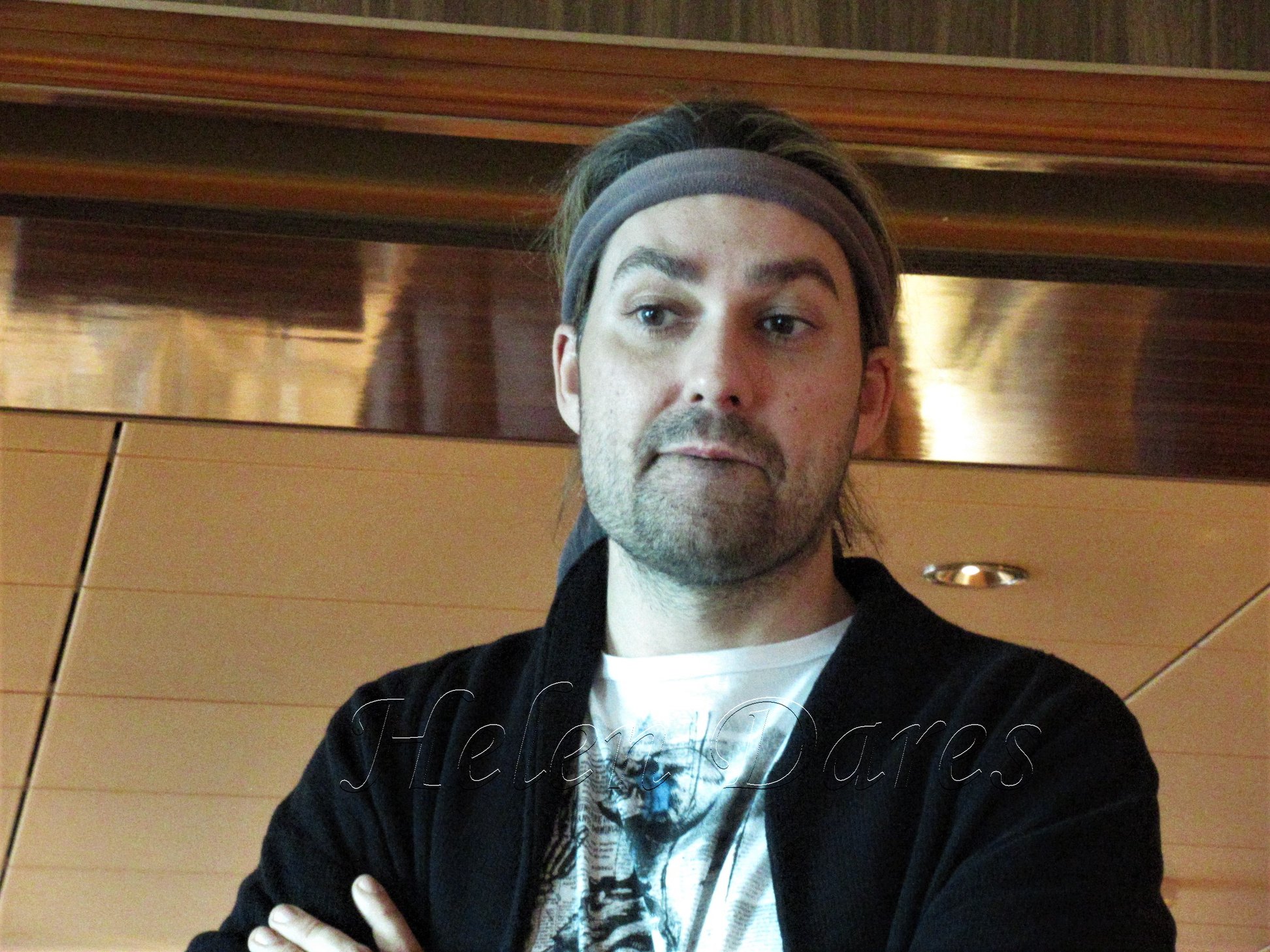 Tea Time with David Garrett, Queen Mary 2, October 2019 — photo by Helen Dares