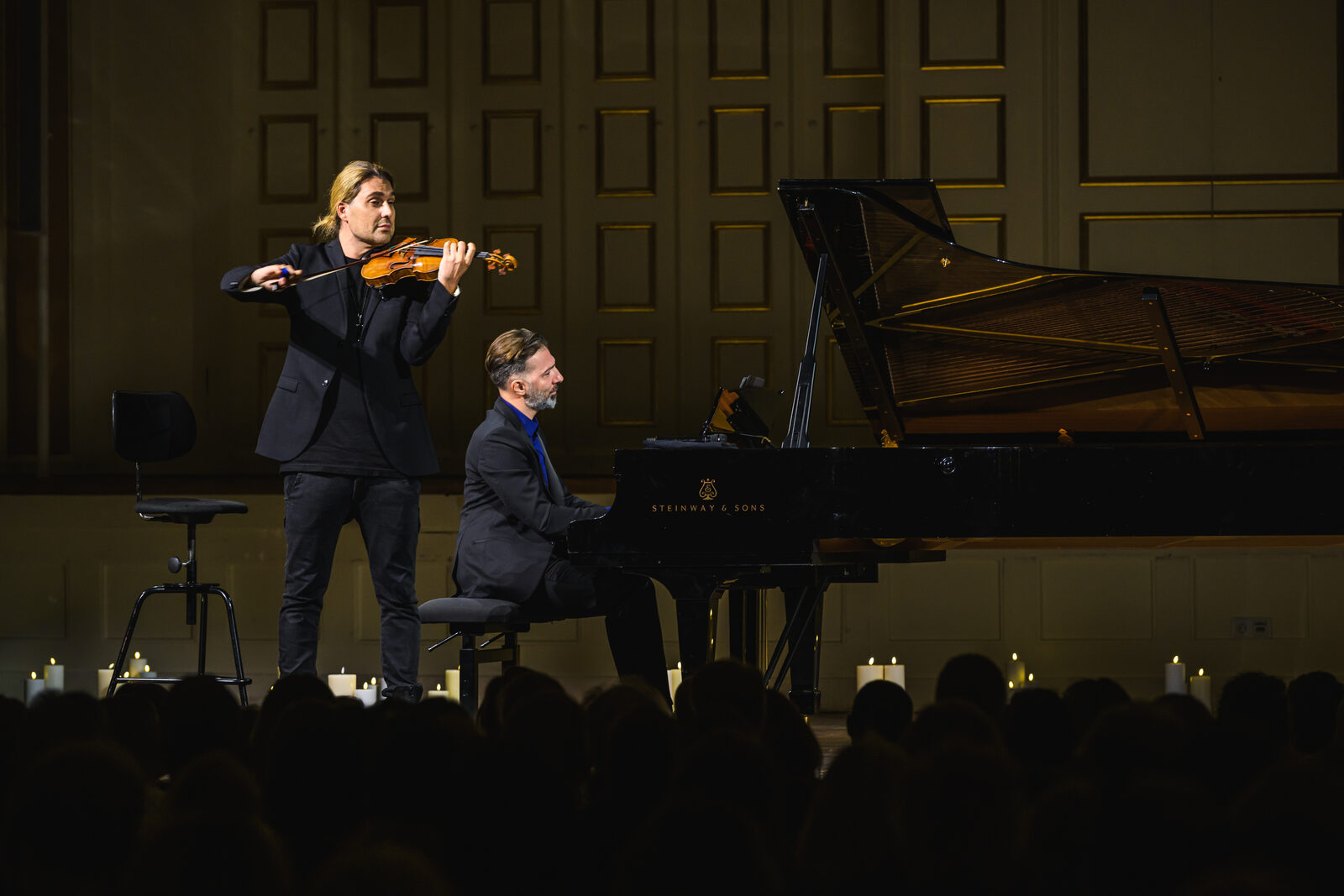 David Garrett with Vassilis Varvaresos.